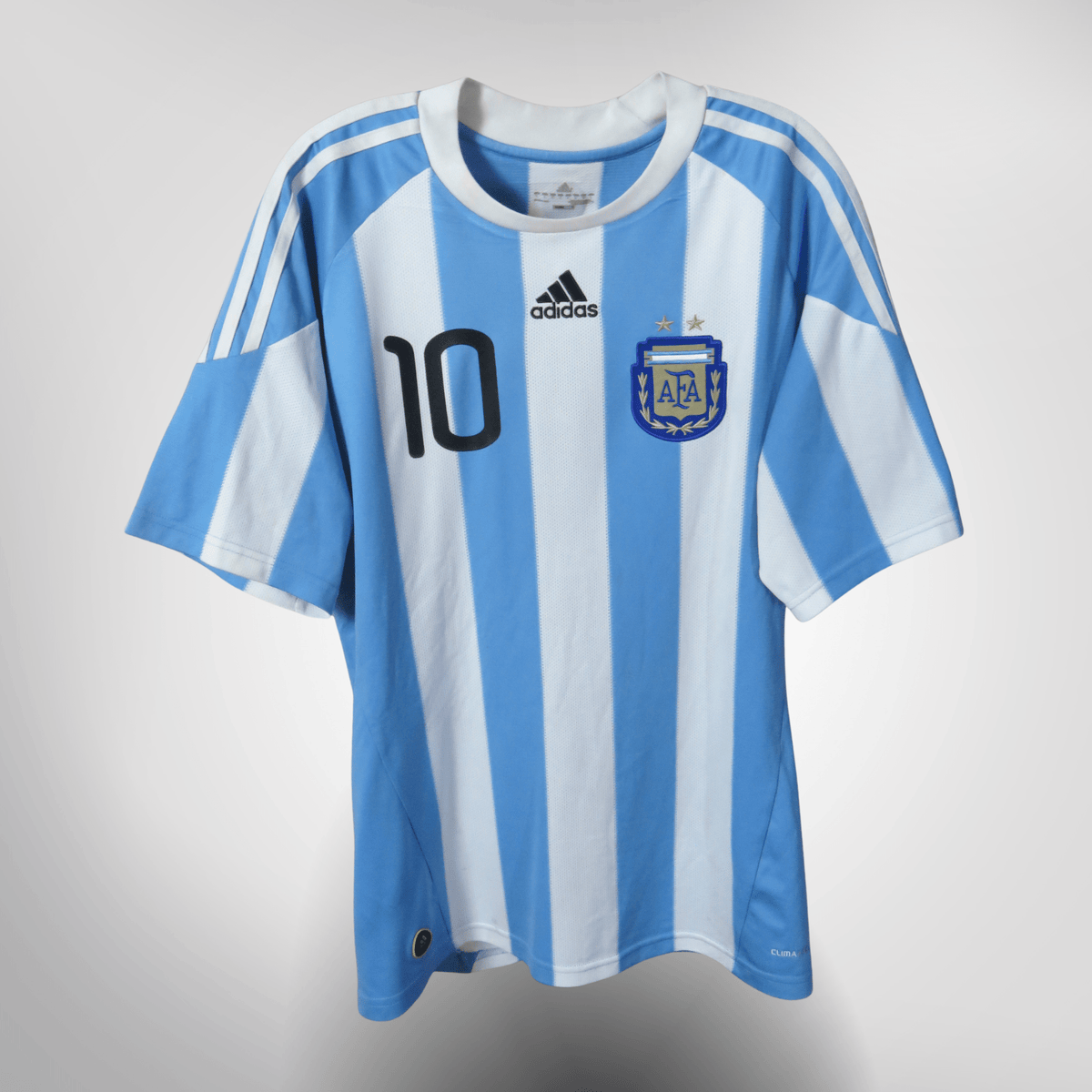 Authentic Adidas Argentina 2010-2011 Home shirt, Messi 10 on the back, size L | Nostalgic Football Shirts