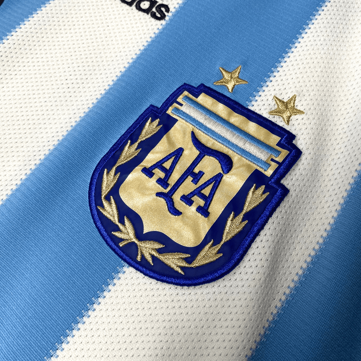Vintage Argentina 2010-2011 Home football shirt with Messi 10 print, size M | Nostalgic Football Shirts