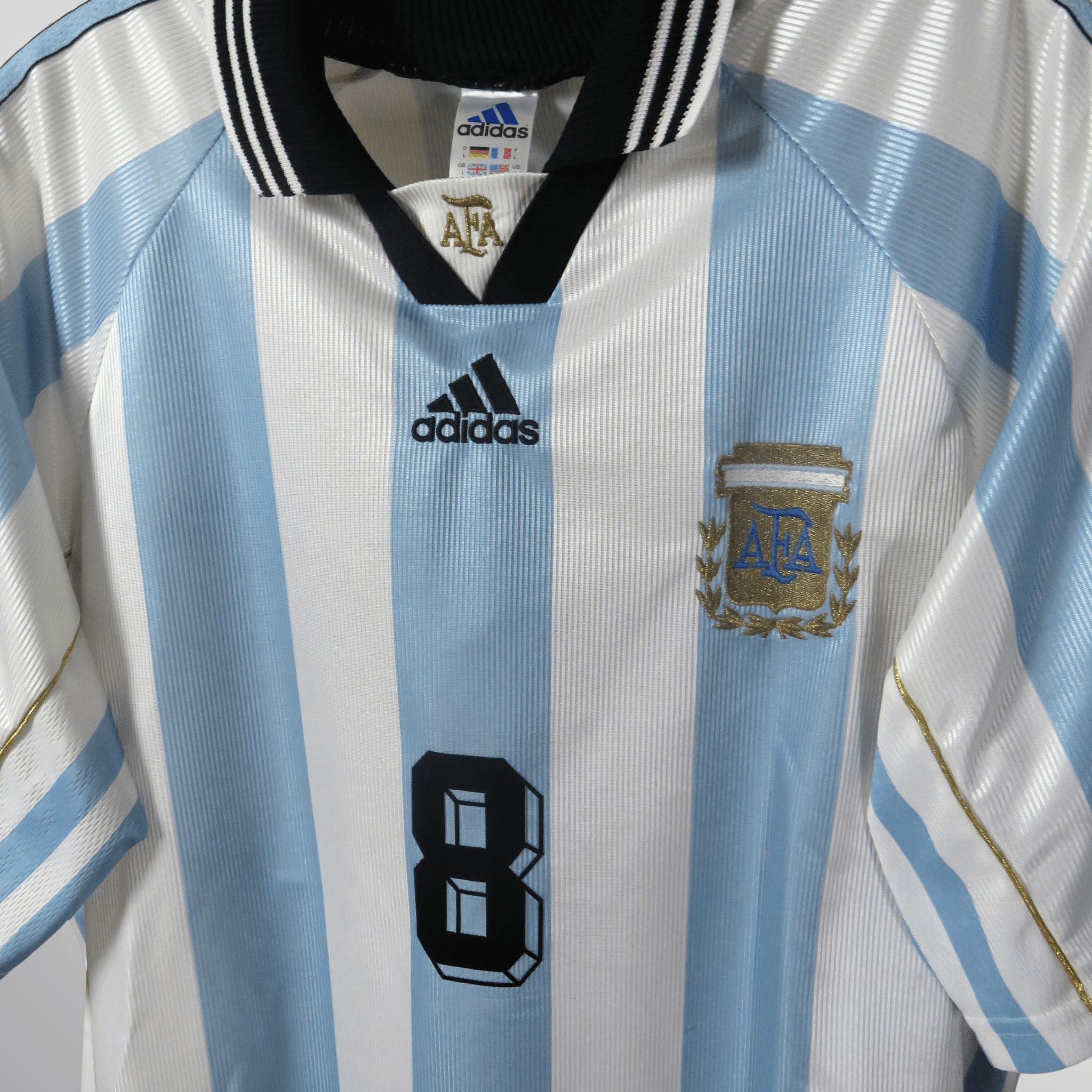 Argentina 1998-00 Home Simeone #8 Shirt L