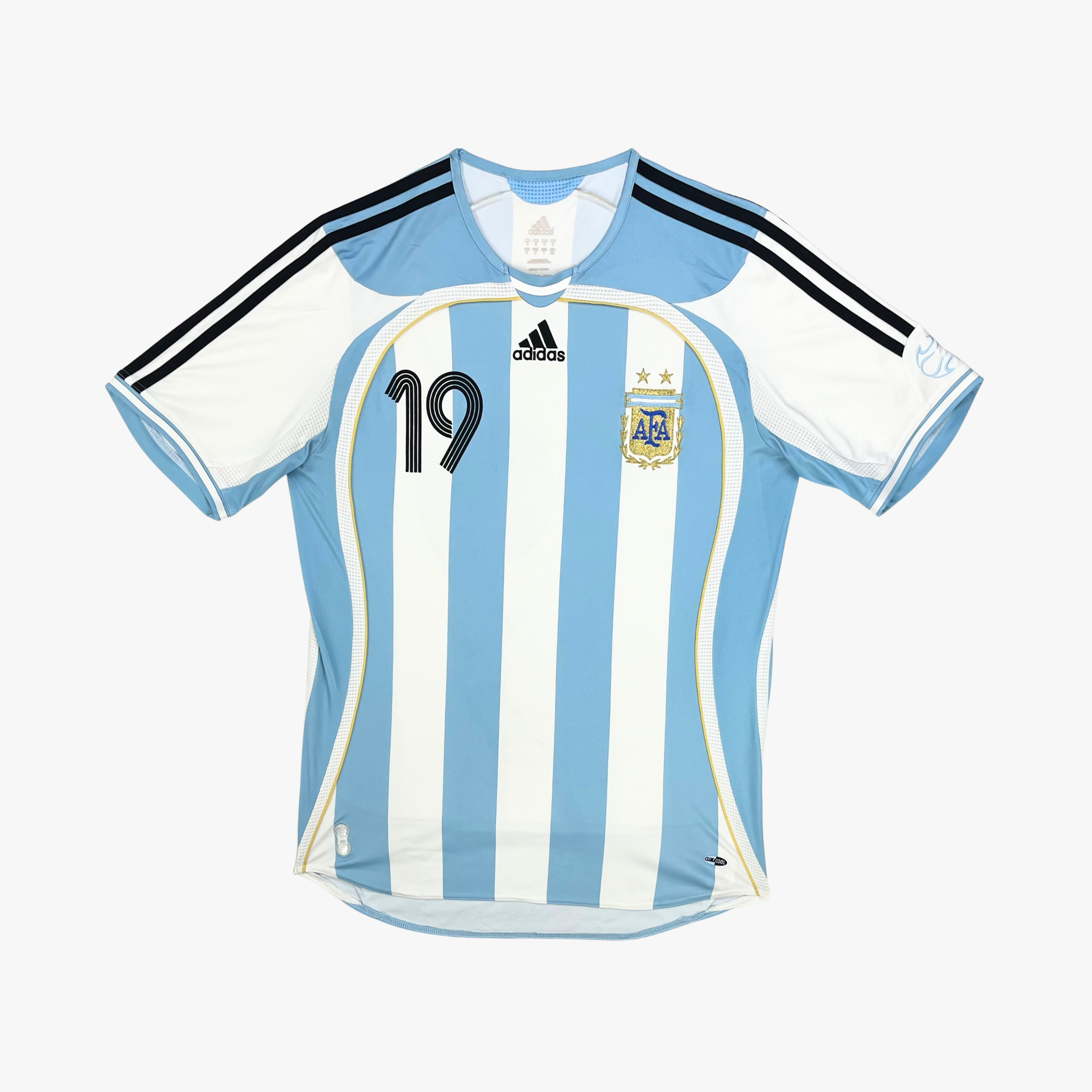 Argentina 2006-07 Home Messi #19 Shirt M