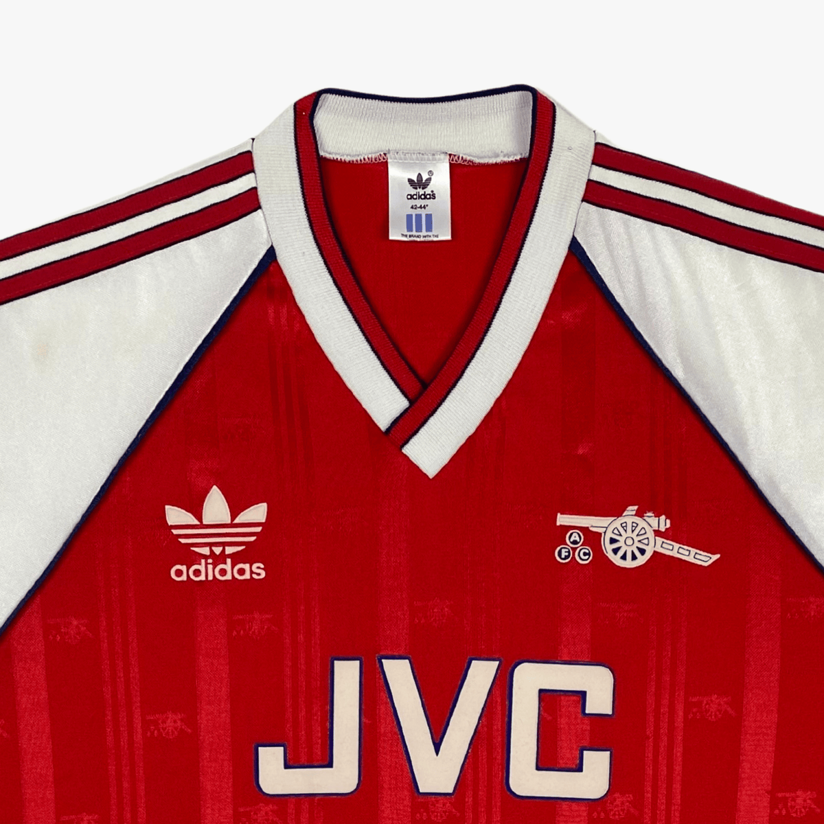 Retro Arsenal 1988-1990 Home football jersey by Adidas, number 8, size L | Nostalgic Football Shirts