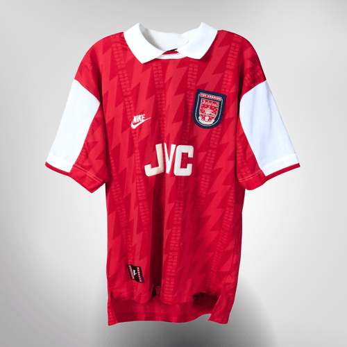 Authentic Nike Arsenal 1994-1996 Home shirt, Bergkamp 10 on the back, size L | Nostalgic Football Shirts