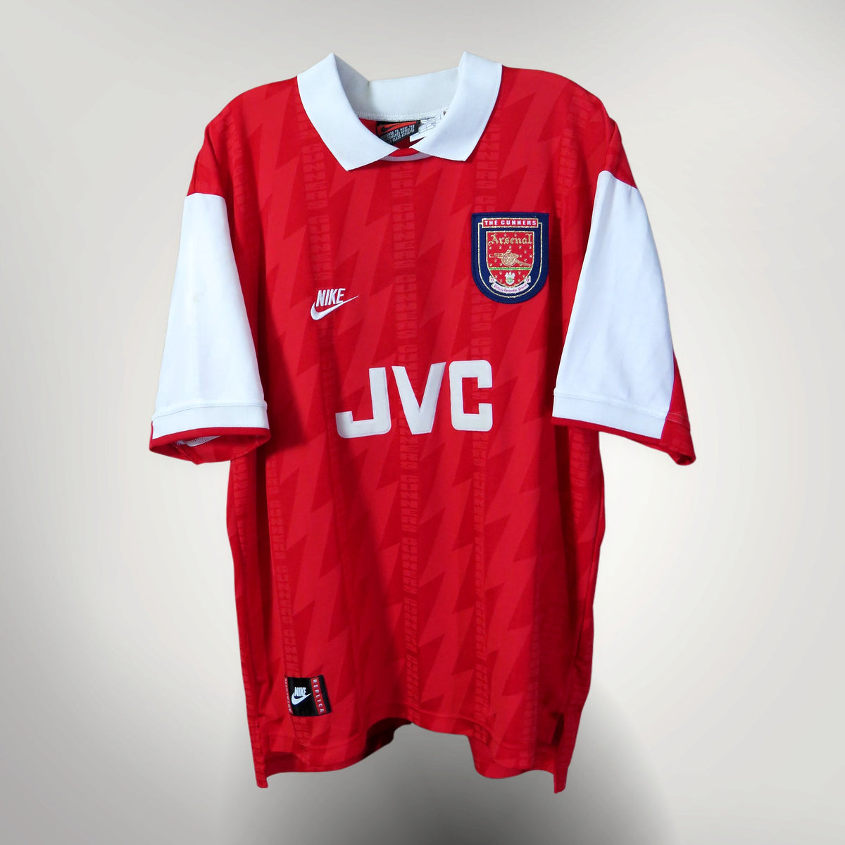 Arsenal 1994-1996 Home shirt, Bergkamp 10, Nike, size XL | Nostalgic Football Shirts