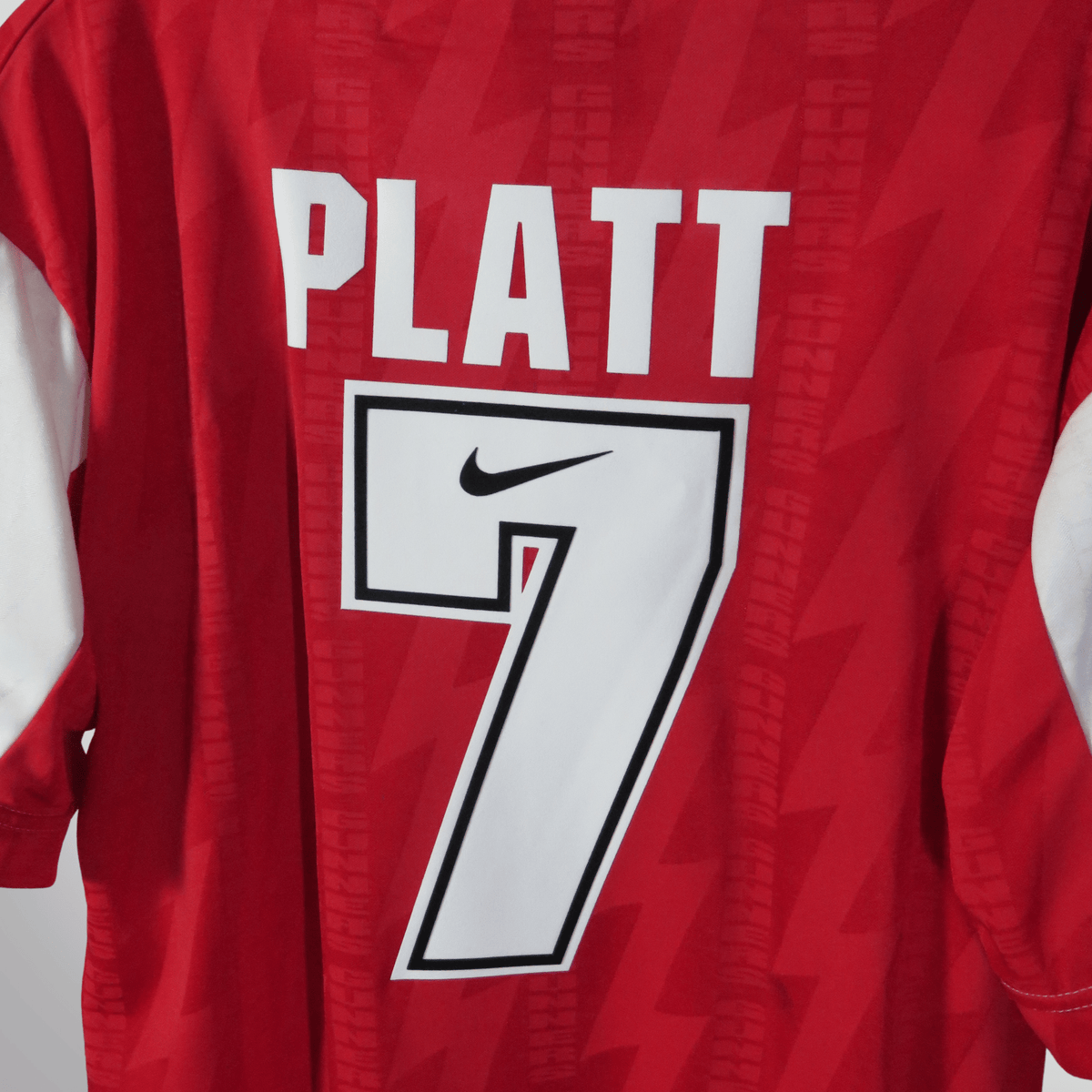 Retro Arsenal 1994-1996 Home football jersey by Nike, Platt 7, size L | Nostalgic Football Shirts