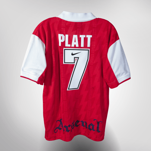Vintage Arsenal 1994-1996 Home football shirt with Platt 7 print, size L | Nostalgic Football Shirts