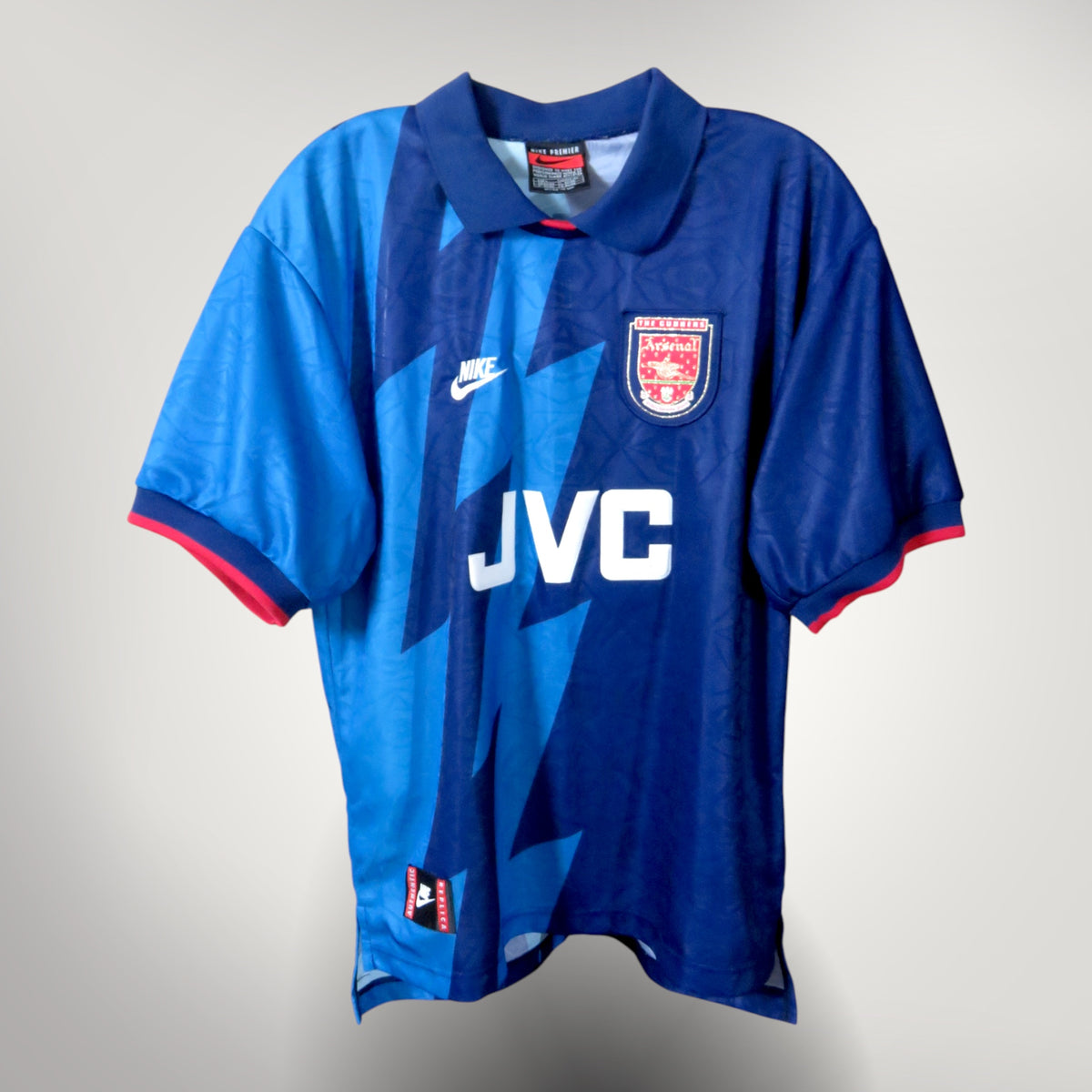 Authentic Nike Arsenal 1995-1996 Away shirt, Bergkamp 10 on the back, size L | Nostalgic Football Shirts