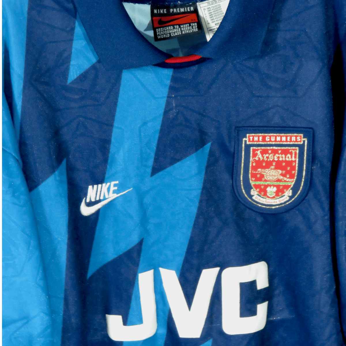 Original Arsenal 1995-1996 Away football shirt, size XL, Bergkamp 10 | Nostalgic Football Shirts