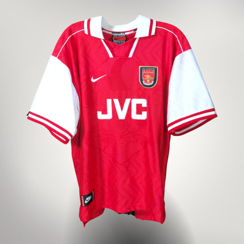 Authentic Nike Arsenal 1996-1998 Home shirt, Bergkamp 10 on the back, size XL | Nostalgic Football Shirts