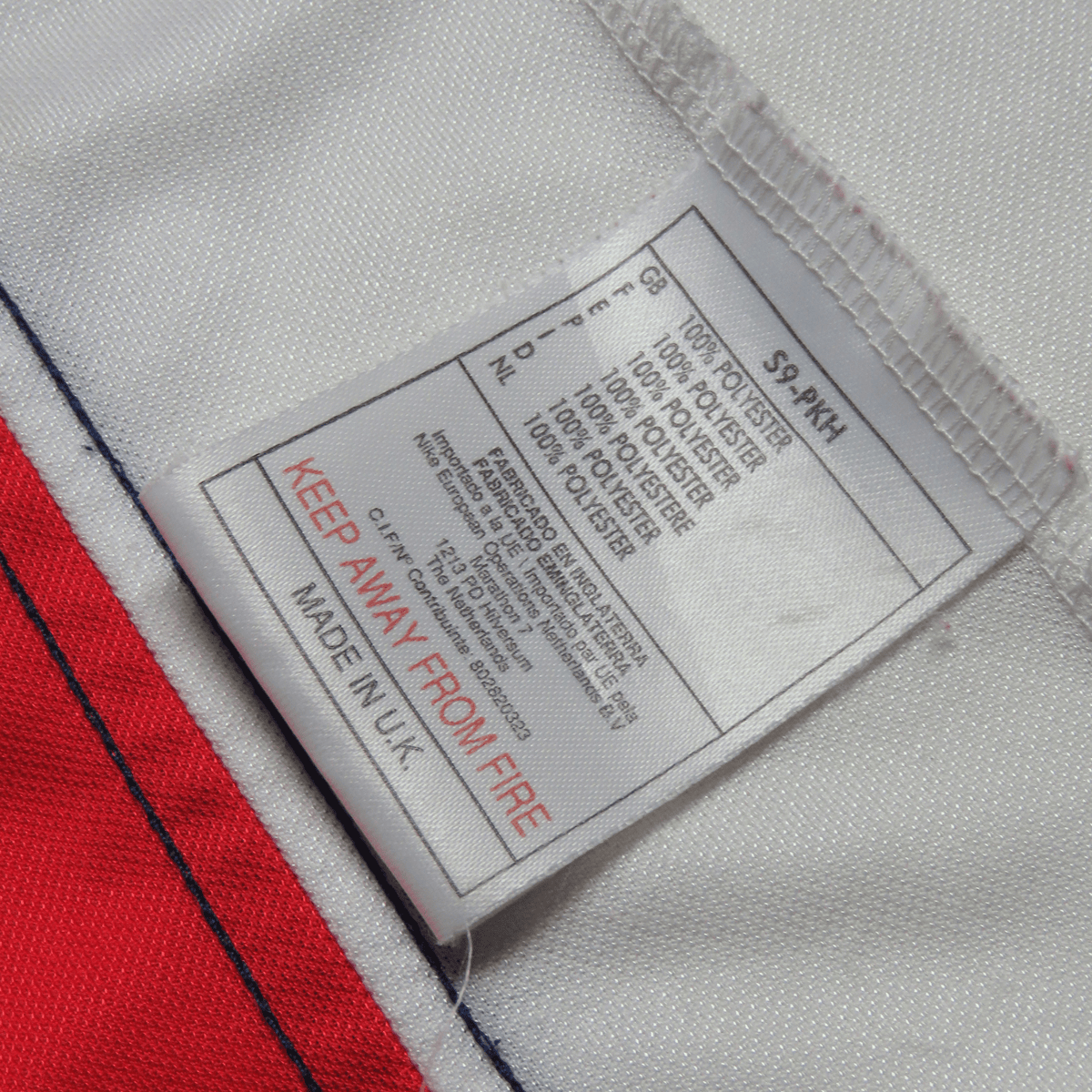 Retro Arsenal 1998-1999 Home football jersey by Nike, Bergkamp 10, size L | Nostalgic Football Shirts