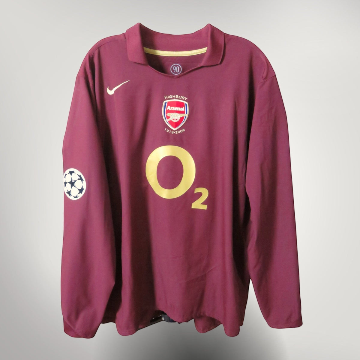 Authentic Nike Arsenal 2005-2006 Home longsleeve shirt, Henry 14 on the back, size XXL | Nostalgic Football Shirts