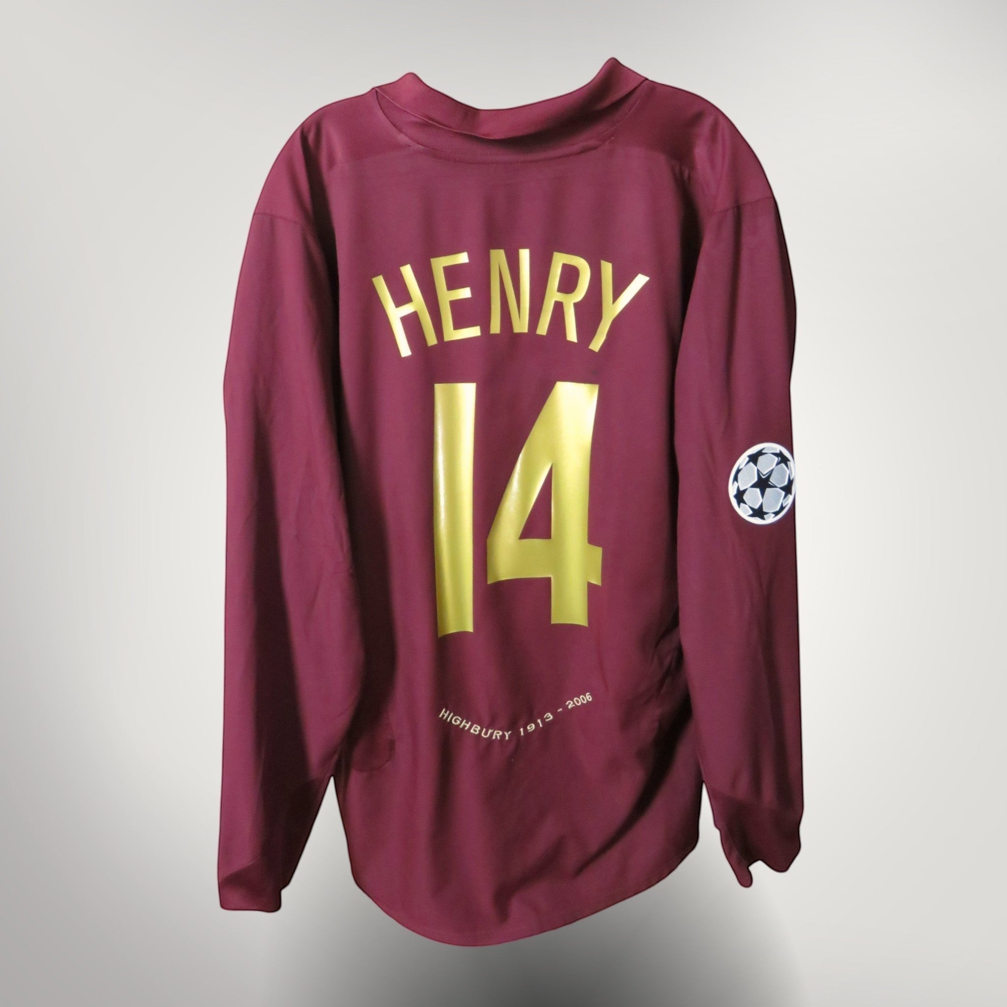Vintage Arsenal 2005-2006 Home longsleeve football shirt with Henry 14 print, size XXL | Nostalgic Football Shirts