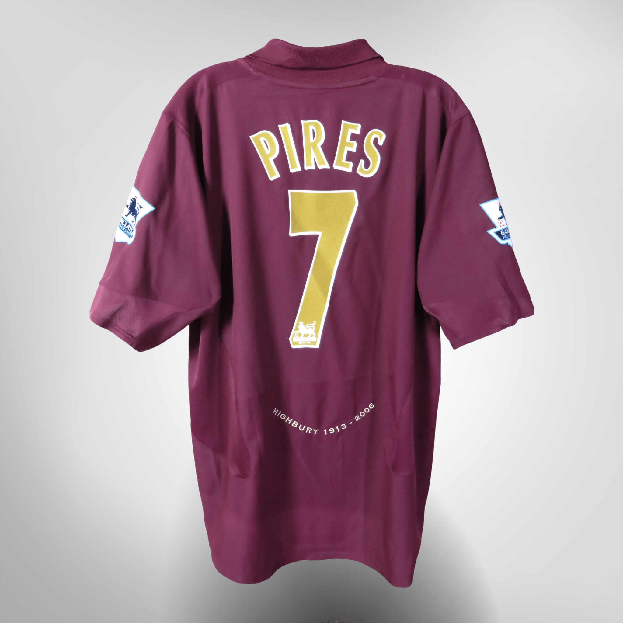 Arsenal 2005-06 Home Pires #7 Highbury Shirt XL – Nostalgic