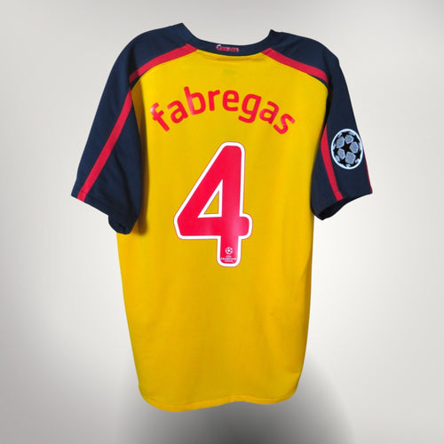 Vintage Arsenal 2008-2009 Away football shirt with Fabregas 4 print, size M, product code 287538-716 | Nostalgic Football Shirts