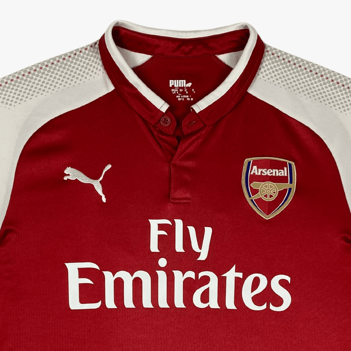 Original Arsenal 2017-2018 Home football shirt, size S, Giroud 12 | Nostalgic Football Shirts