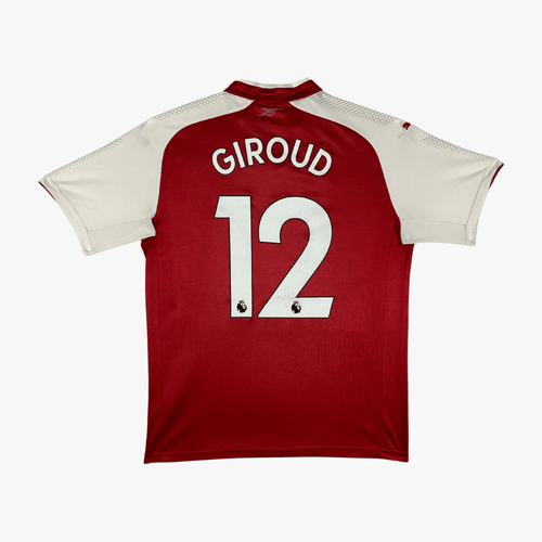 Vintage Arsenal 2017-2018 Home football shirt with Giroud 12 print, size S | Nostalgic Football Shirts