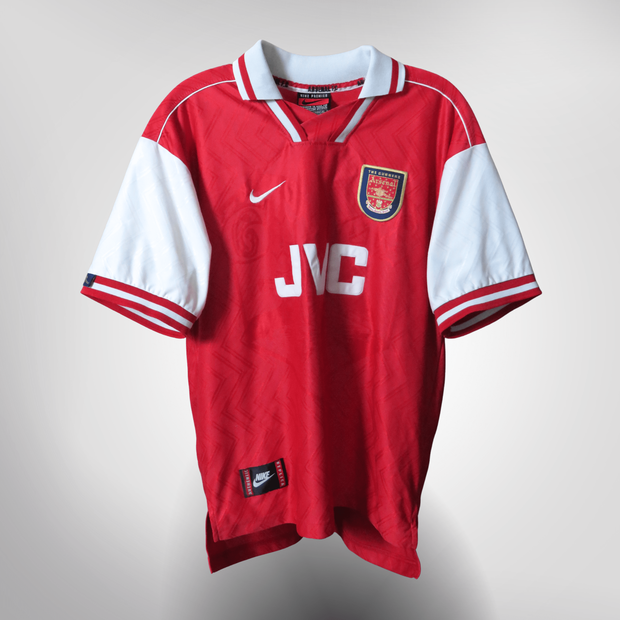 Arsenal 1996-98 Home Bergkamp #10 Shirt L