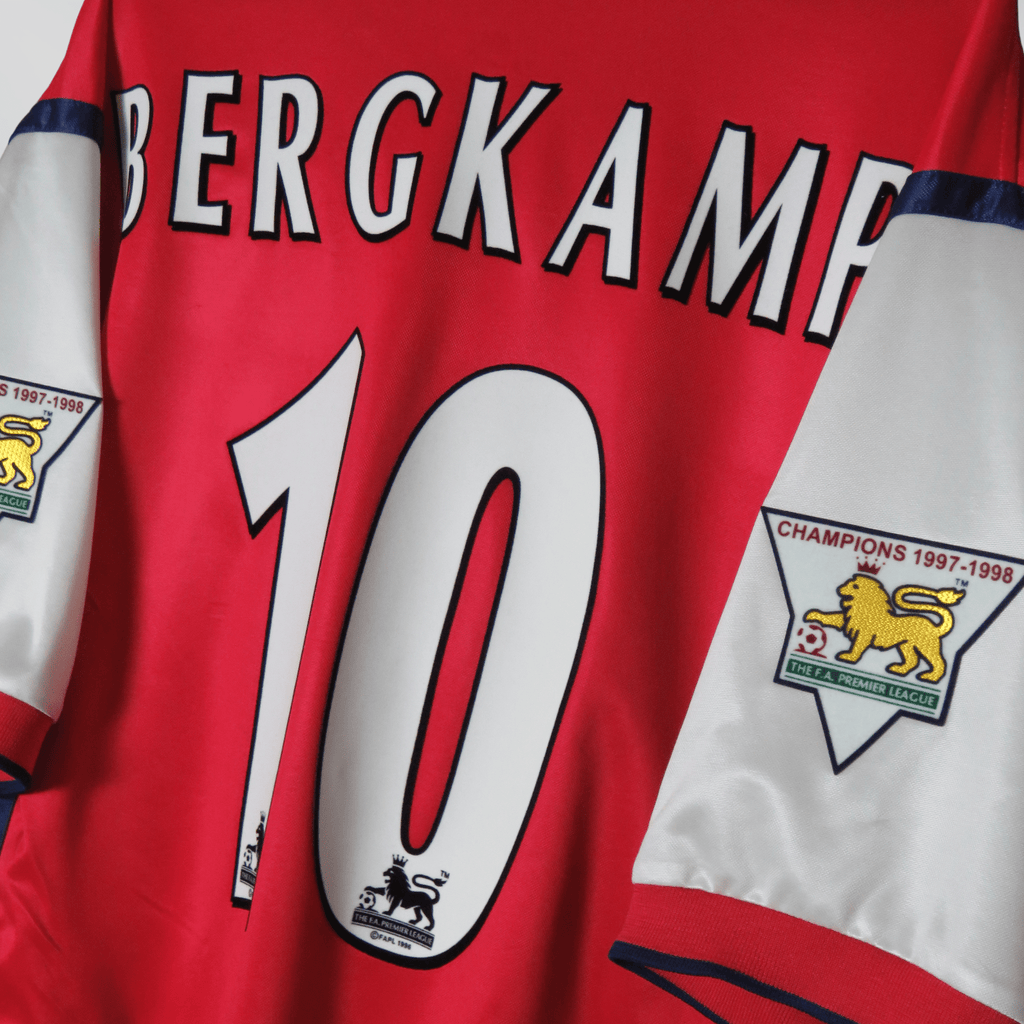 Arsenal 1998-99 Home Bergkamp #10 Shirt L