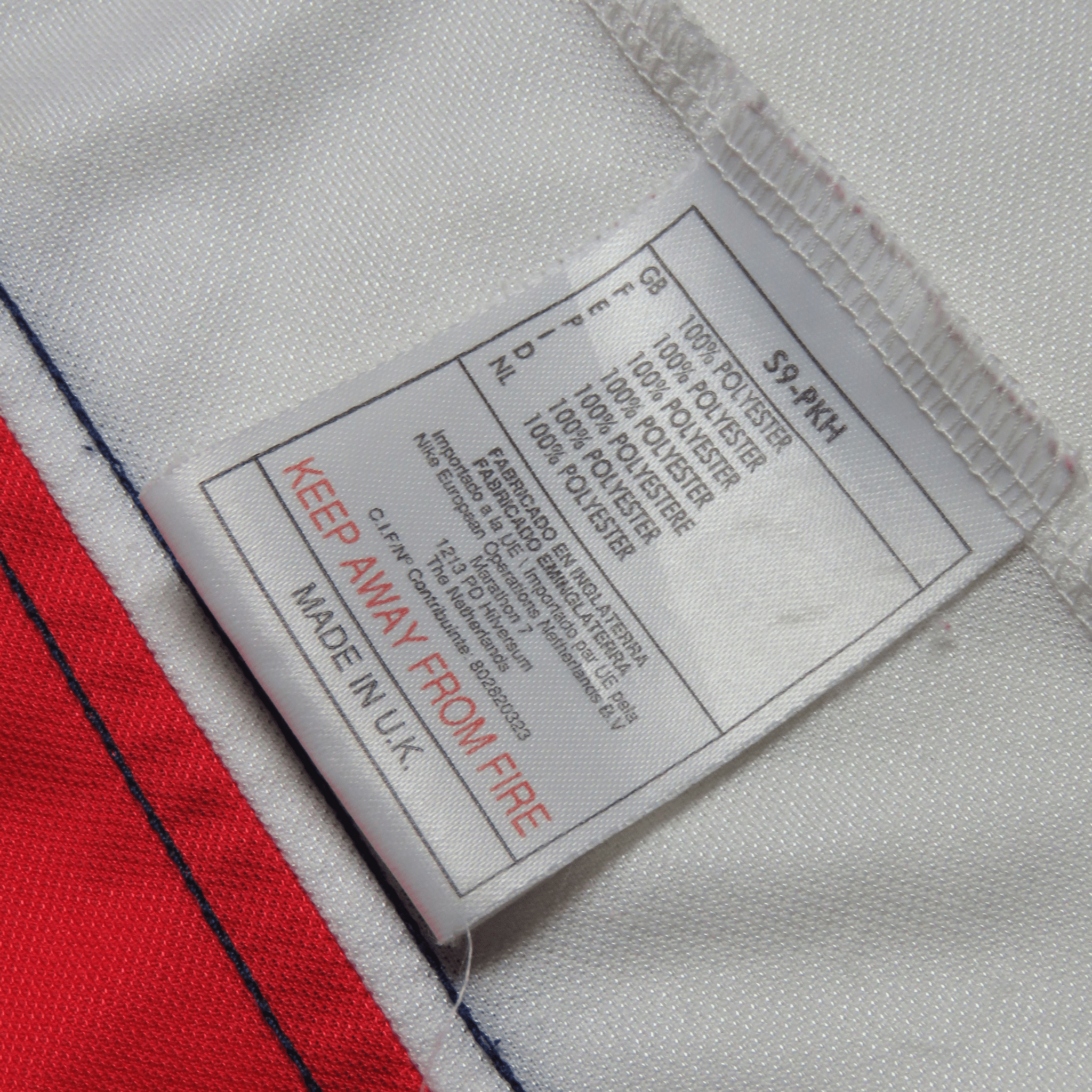 Arsenal 1998-99 Home Bergkamp #10 Shirt L