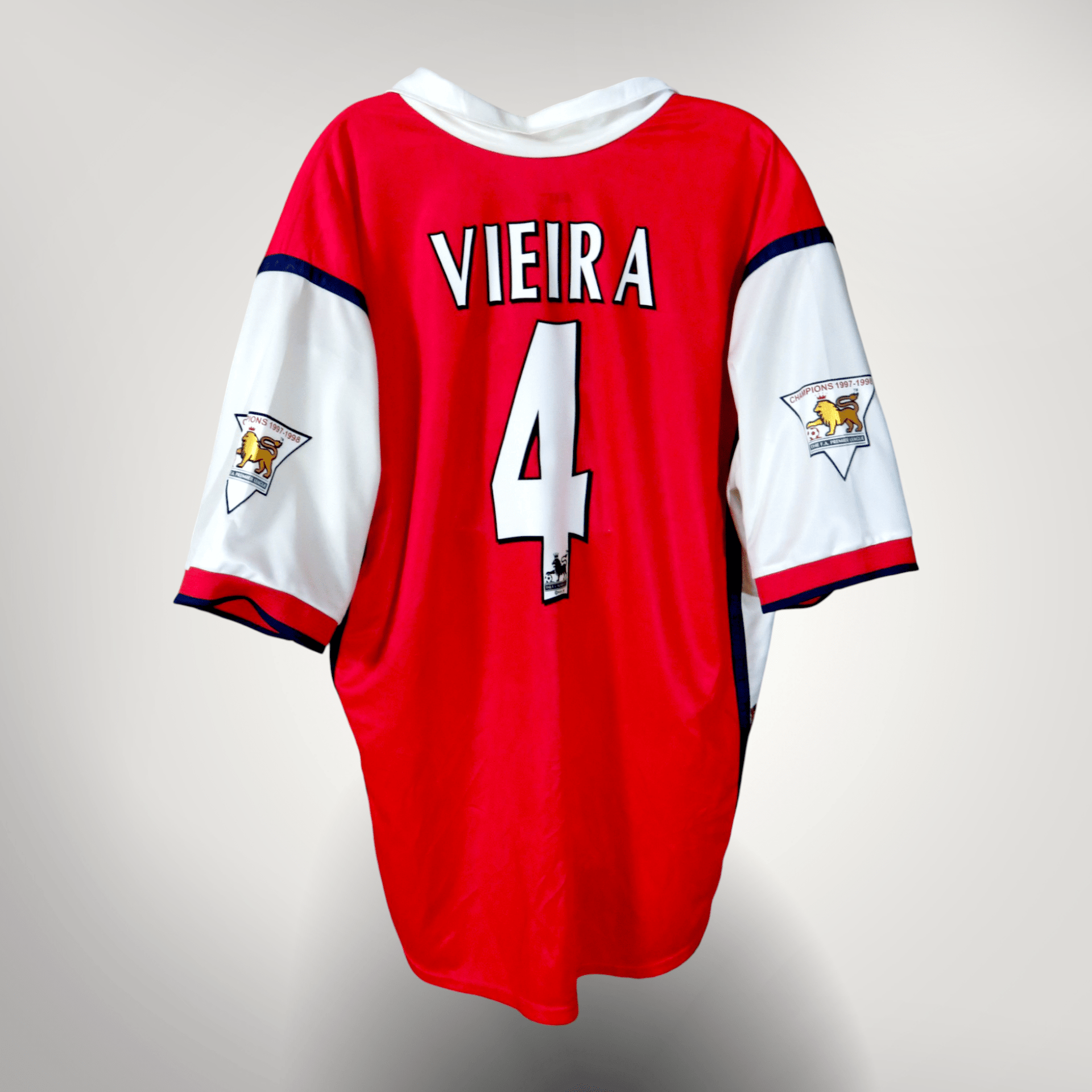 Arsenal 1998-99 Home Vieira #4 Shirt XL – Nostalgic Football Shirts Arsenal 1998-99 Home Vieira #4 Shirt XL – Nostalgic Football Shirts