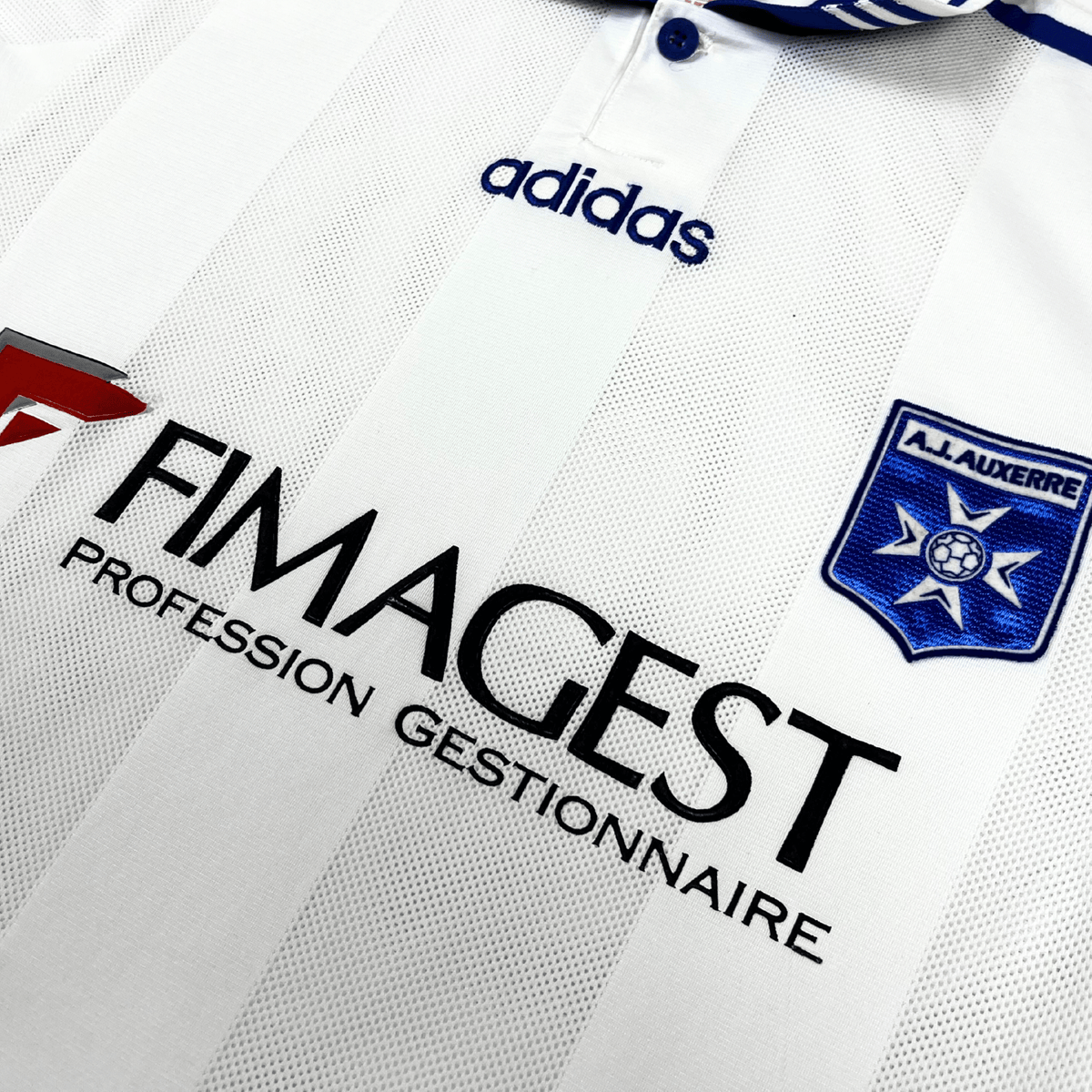 Original Auxerre 1997-1998 Home football shirt, size S | Nostalgic Football Shirts