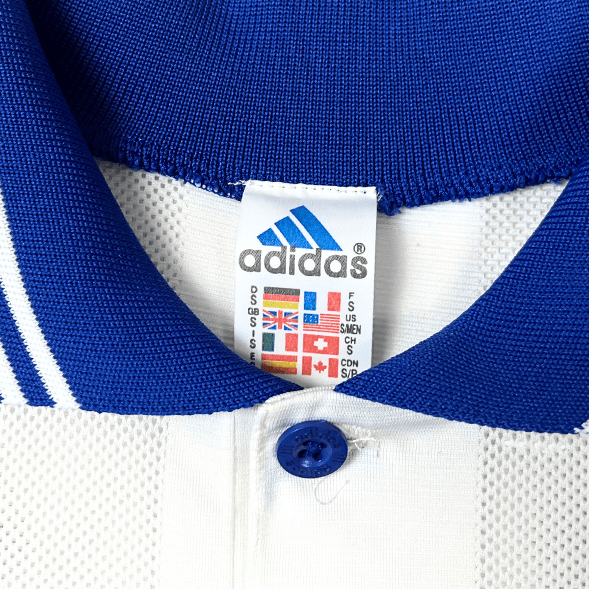 Retro Auxerre 1997-1998 Home football jersey by Adidas, size S | Nostalgic Football Shirts
