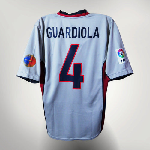 Barcelona 1999-2001 Away shirt, Guardiola 4, Nike, size M | Nostalgic Football Shirts