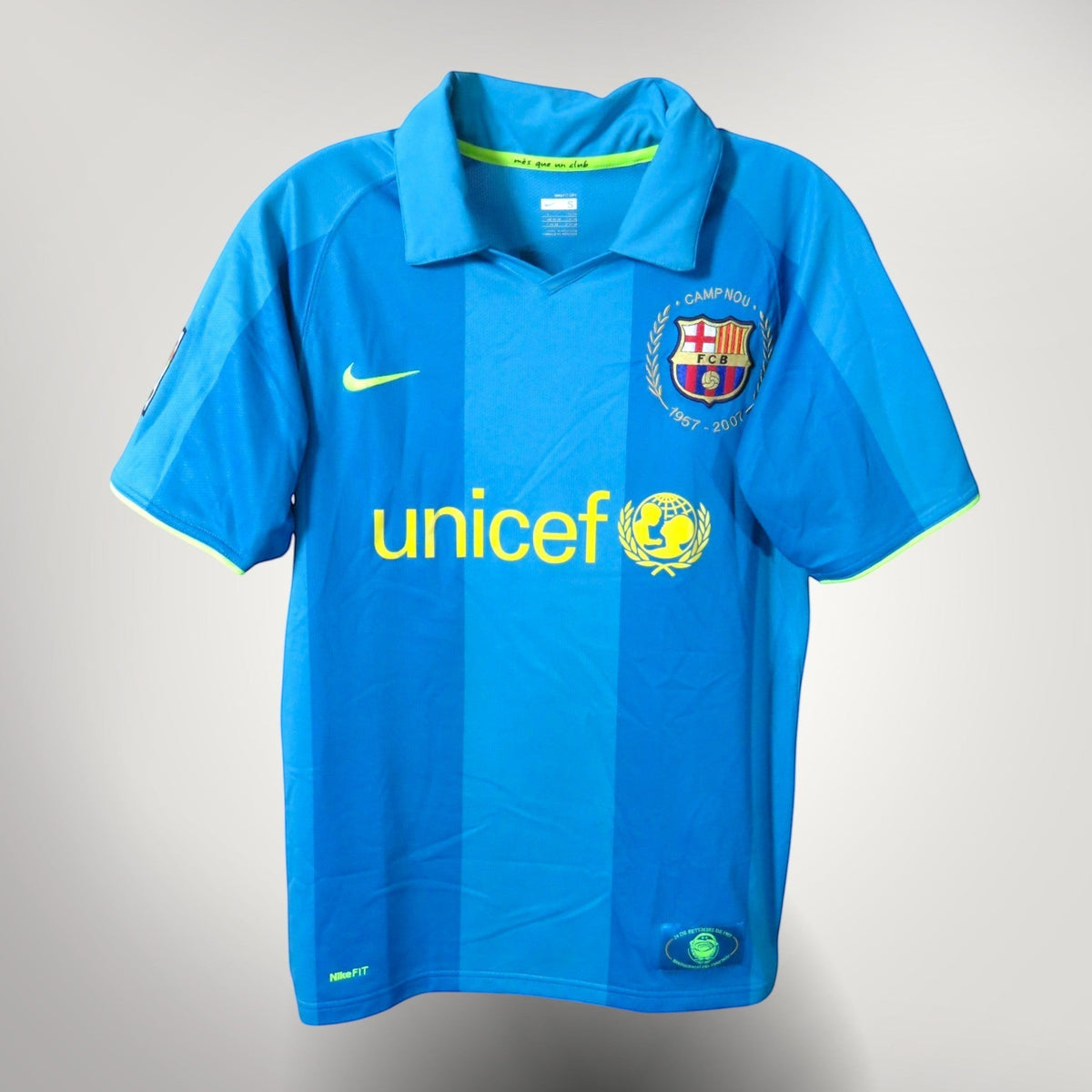Authentic Nike Barcelona 2007-2008 Away shirt, Messi 19 on the back, size S | Nostalgic Football Shirts