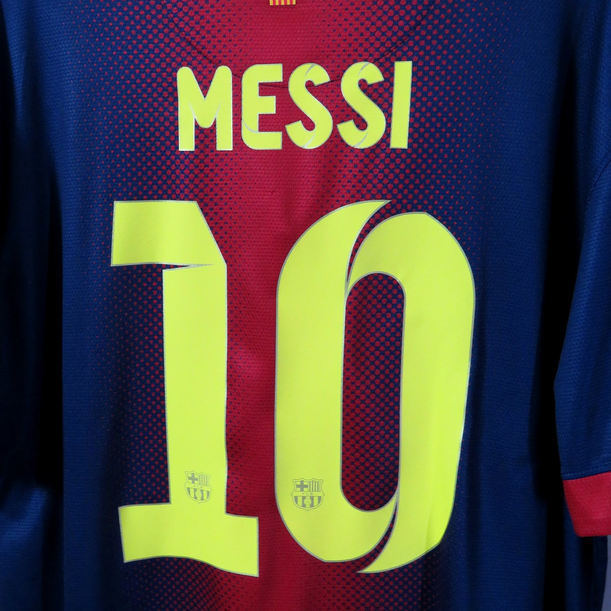 Barcelona 2012-2013 Home shirt, Messi 10, Nike, size XL, product code 478323-410 | Nostalgic Football Shirts