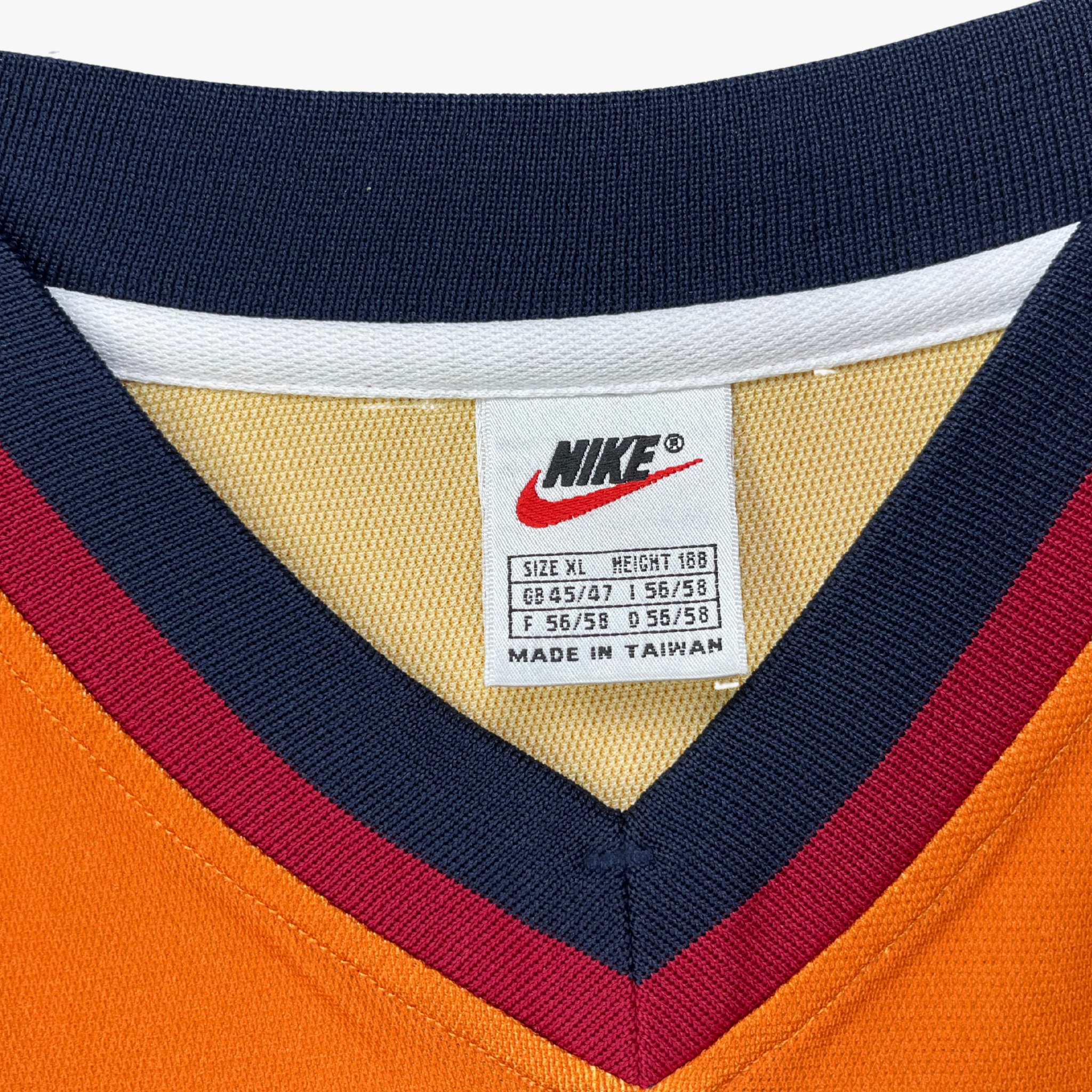 Maillot extérieur FC Barcelone Ligue des Champions 1998-99 Rivaldo n°11, taille XL