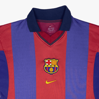 Barcelona 2000-01 Thuis Enrique #21 Shirt M