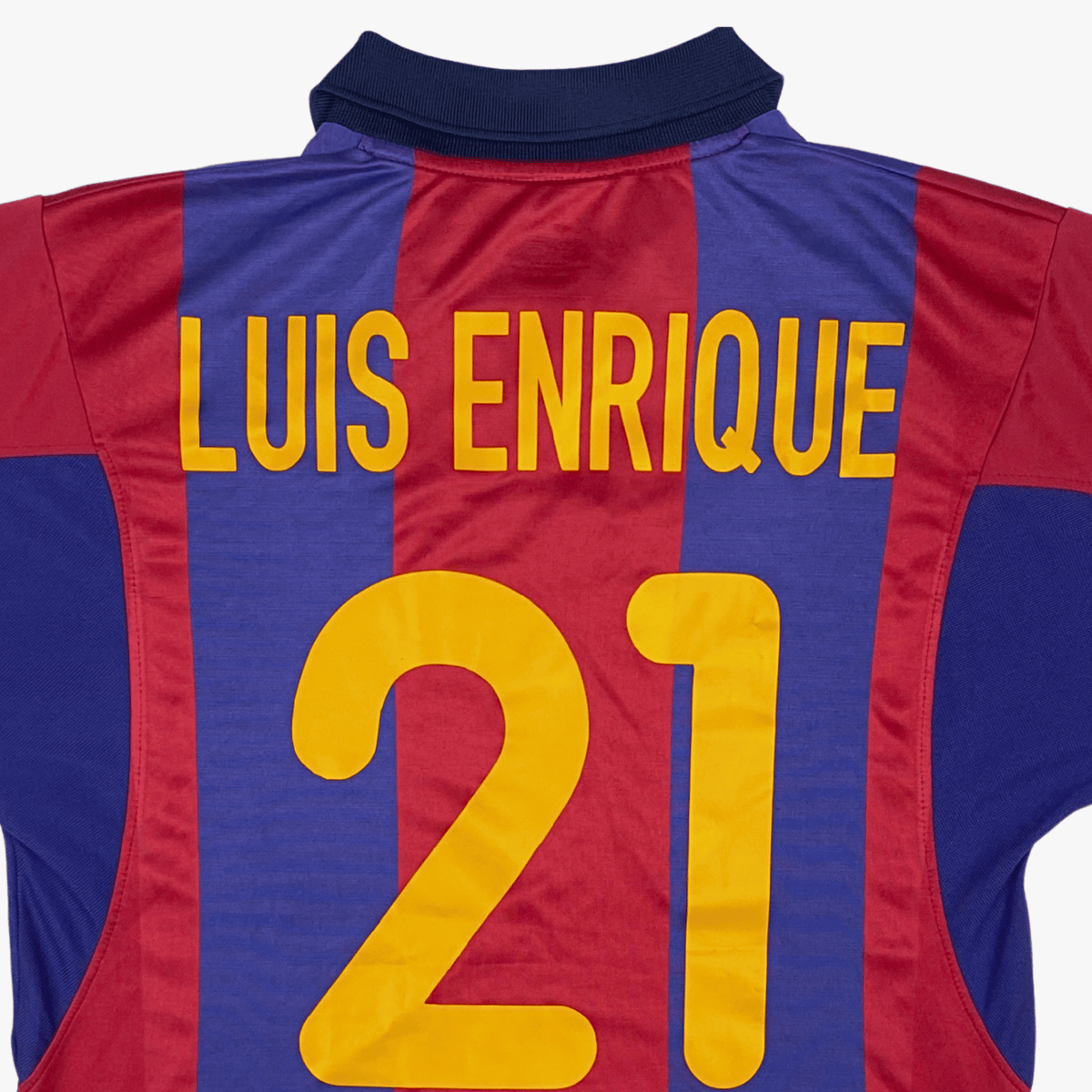 FC Barcelona 2000-01 Home Enrique #21 Shirt M