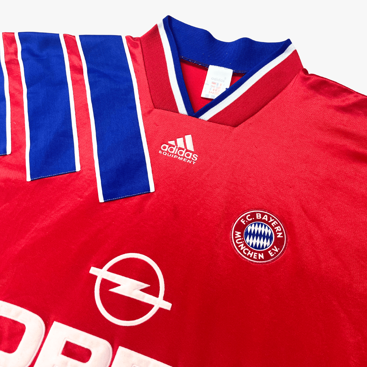 Retro Bayern Munich 1993-1995 Home football jersey by Adidas, size L | Nostalgic Football Shirts