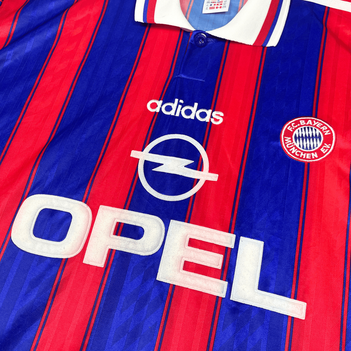Retro Bayern Munich 1995-1997 Home football jersey by Adidas, size XL | Nostalgic Football Shirts