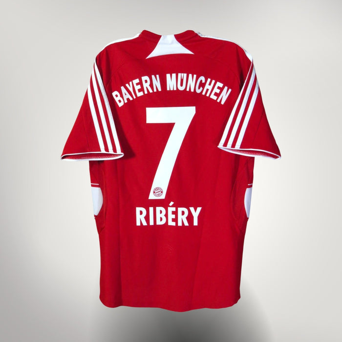 Vintage Bayern Munich 2008-2009 Home football shirt with Ribery 7 print, size S | Nostalgic Football Shirts