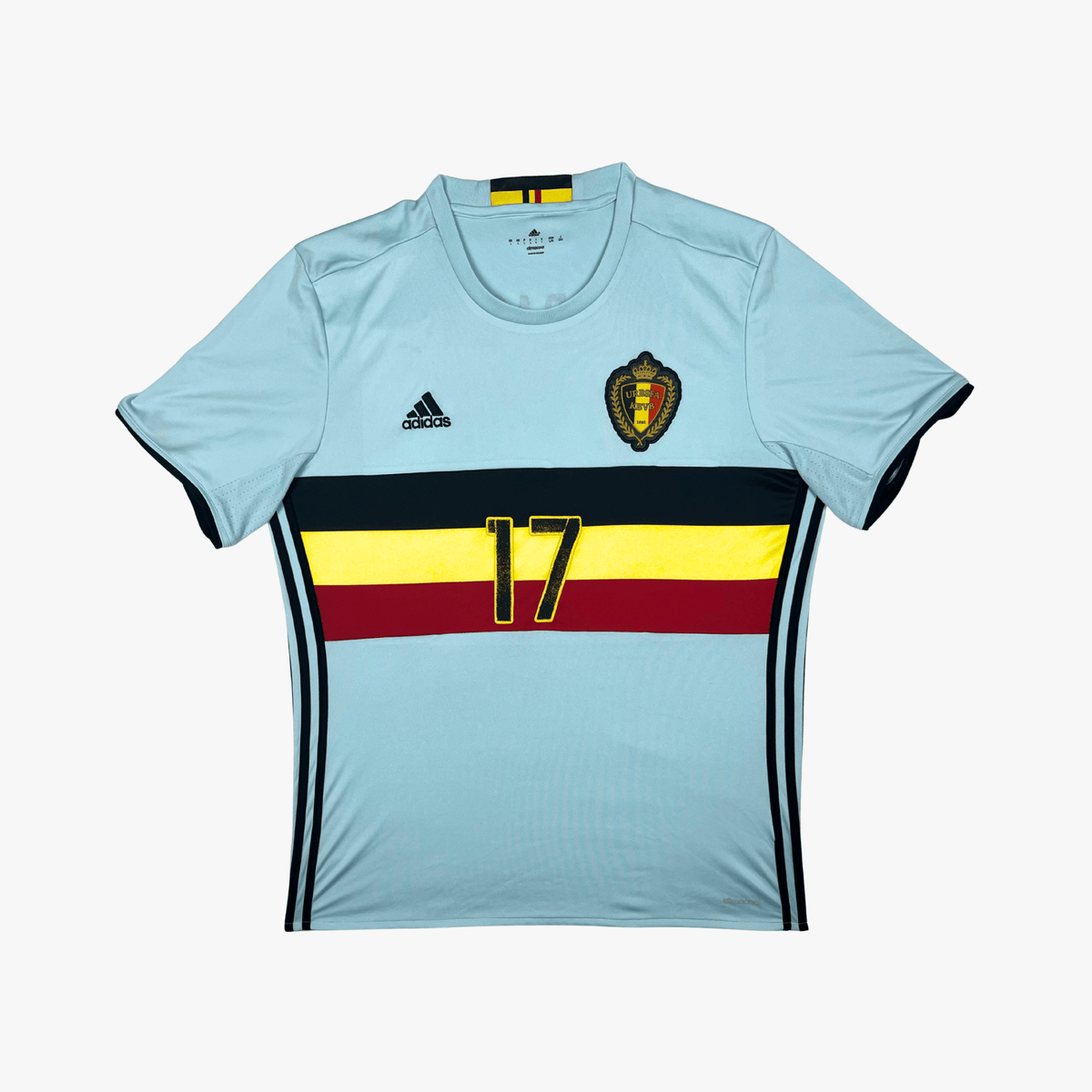 Authentic Adidas Belgium 2016-2017 Away shirt, Carrasco 17 on the back, size L | Nostalgic Football Shirts