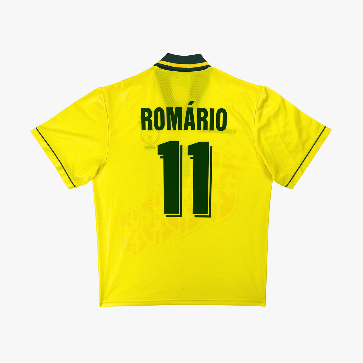 Vintage Brazil 1995-1996 Home football shirt with Romario print, size XL | Nostalgic Football Shirts