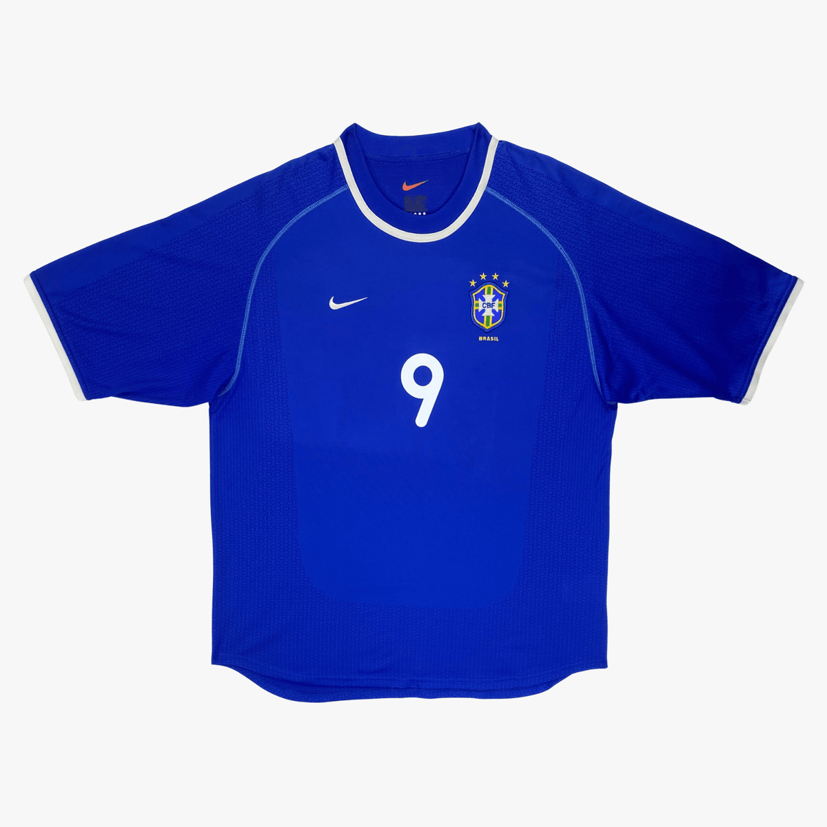 Authentic Nike Brazil 2000-2002 Away shirt, Ronaldo 9 on the back, size L | Nostalgic Football Shirts