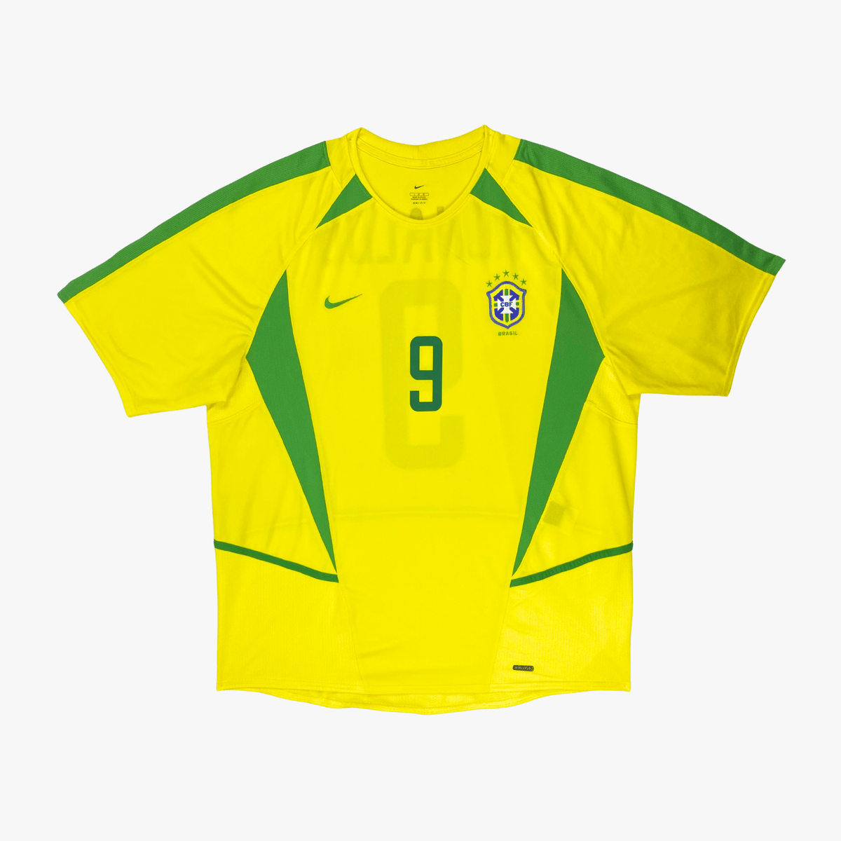Authentic Nike Brazil 2002-2004 Home shirt, Ronaldo 9 on the back, size L | Nostalgic Football Shirts