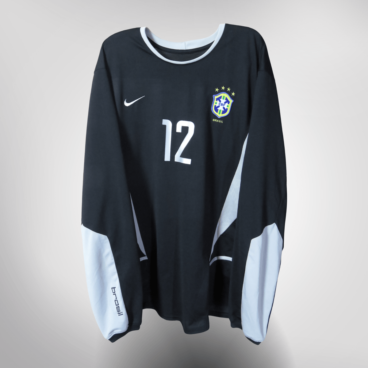 Authentic Nike Brazil 2002-2004 Goalkeeper shirt, Dida 12 on the back, size XL | Nostalgic Football Shirts