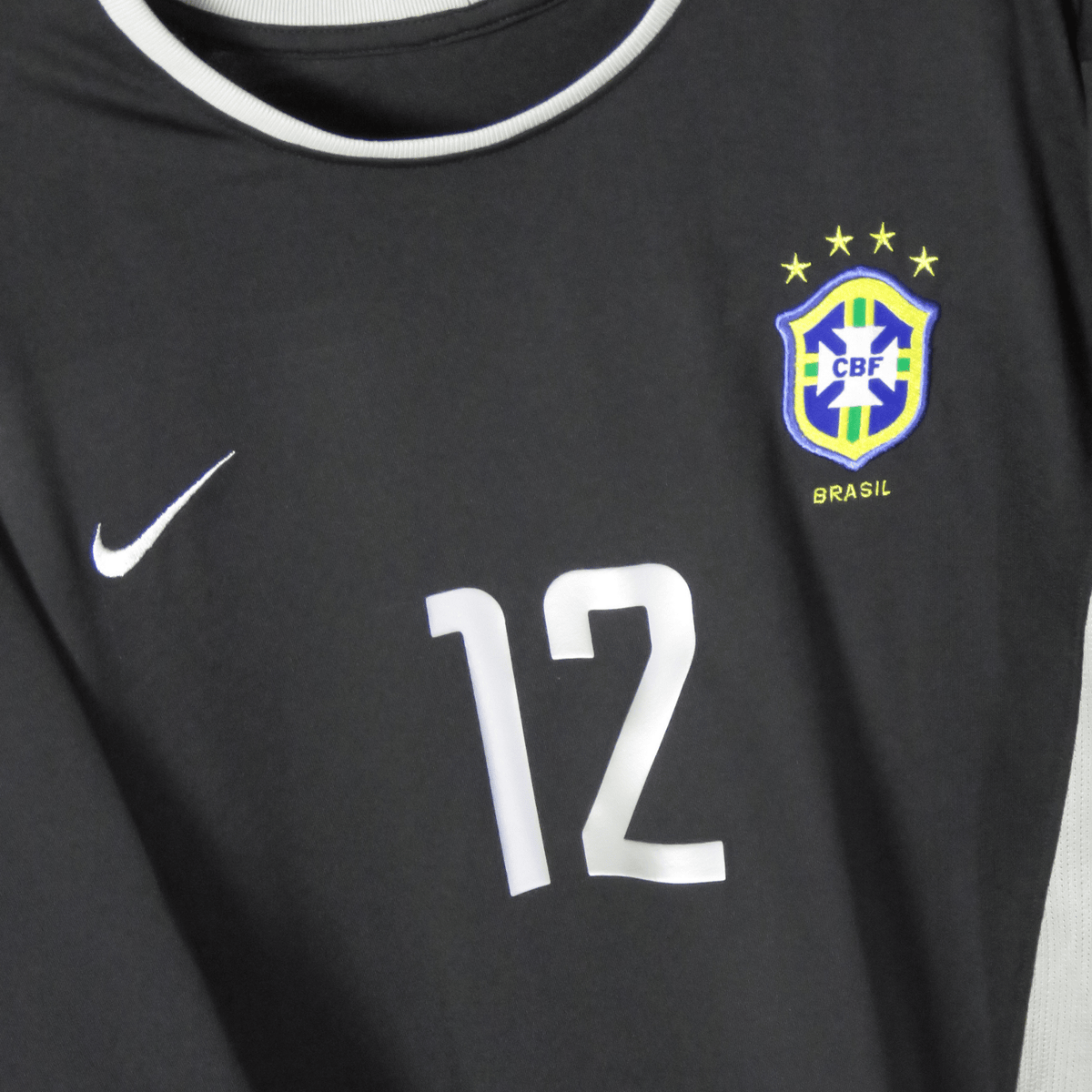 Original Brazil 2002-2004 Goalkeeper football shirt, size XL, Dida 12 | Nostalgic Football Shirts