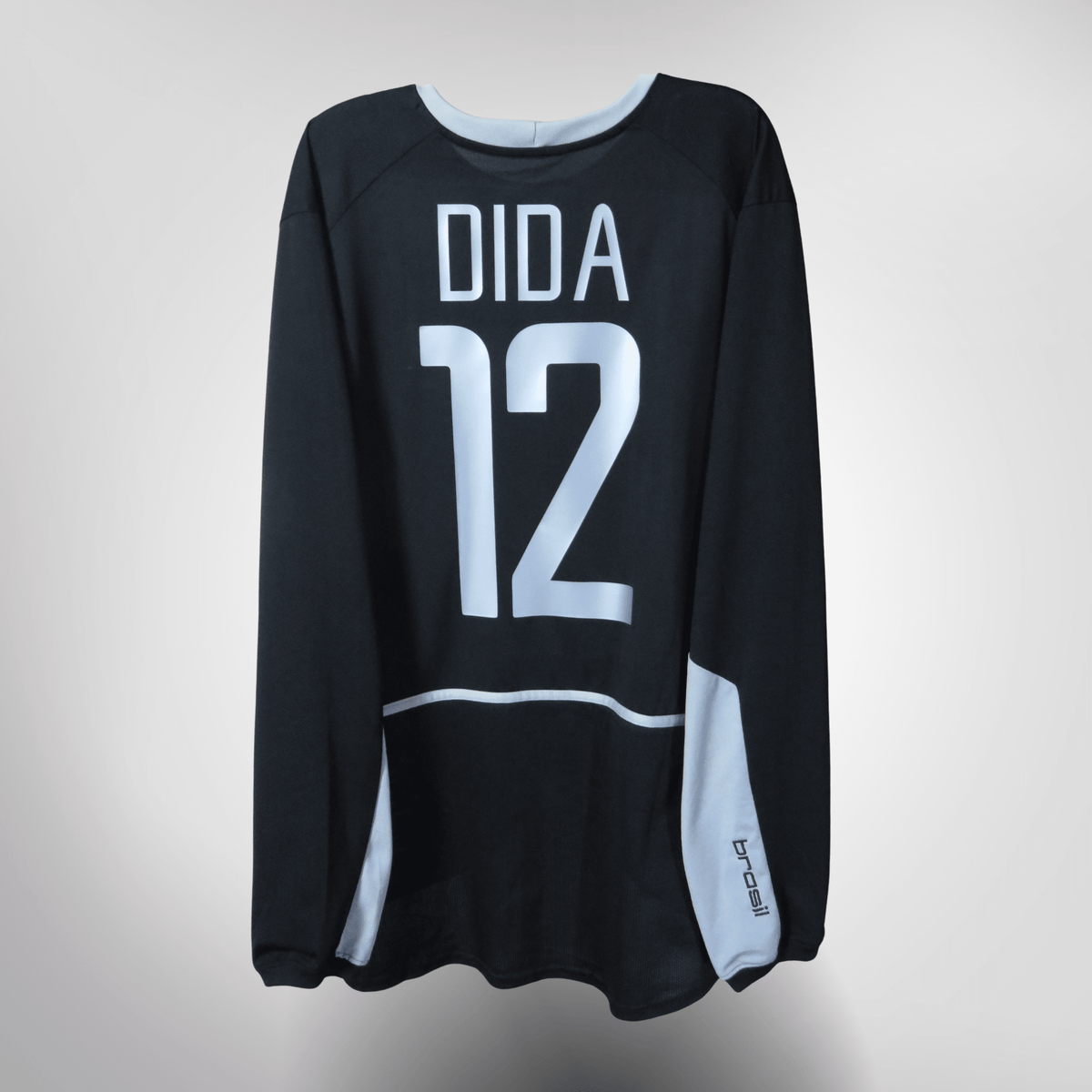 Vintage Brazil 2002-2004 Goalkeeper football shirt with Dida 12 print, size XL | Nostalgic Football Shirts