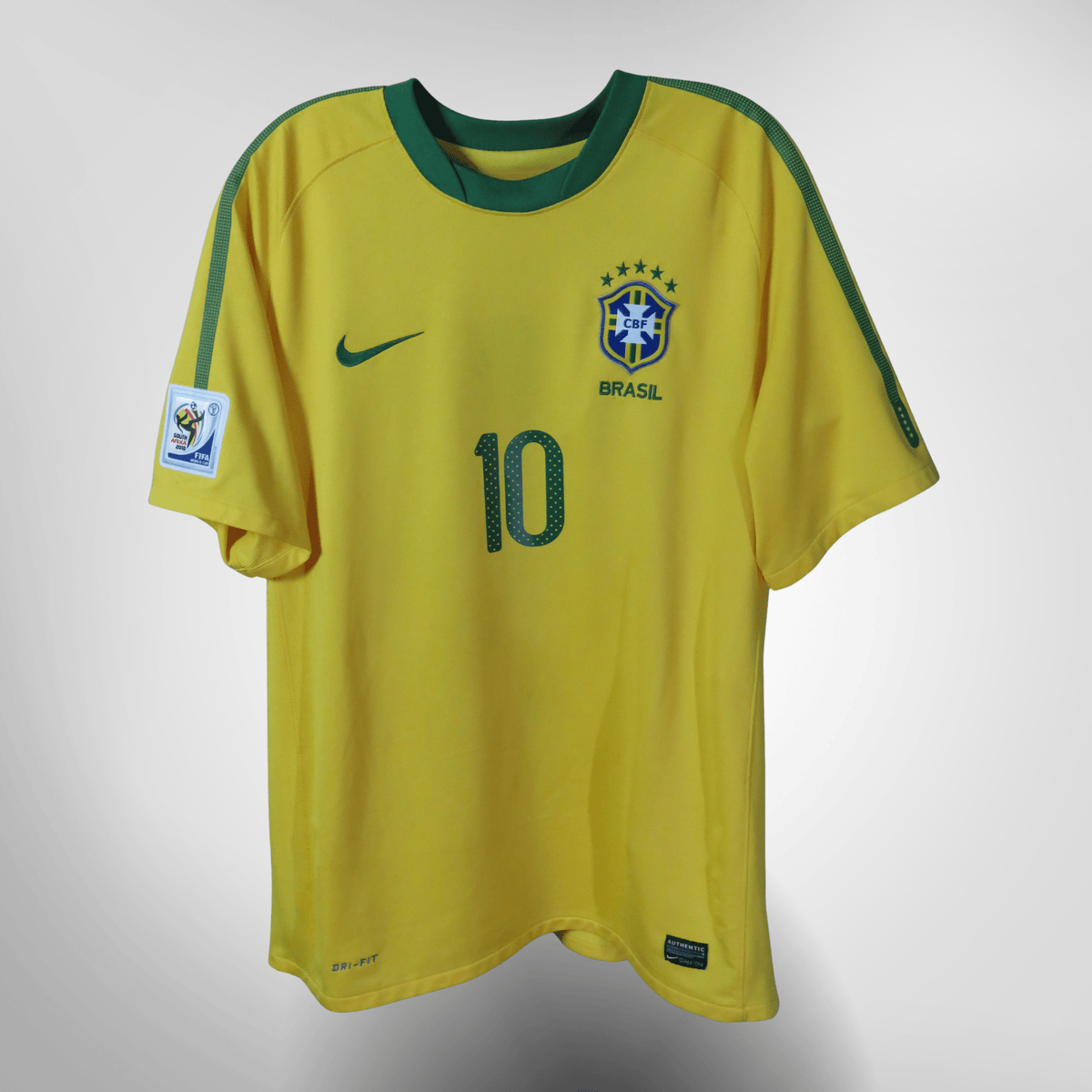 Authentic Nike Brazil 2010-2011 Home shirt, Kaka 10 on the back, size L | Nostalgic Football Shirts