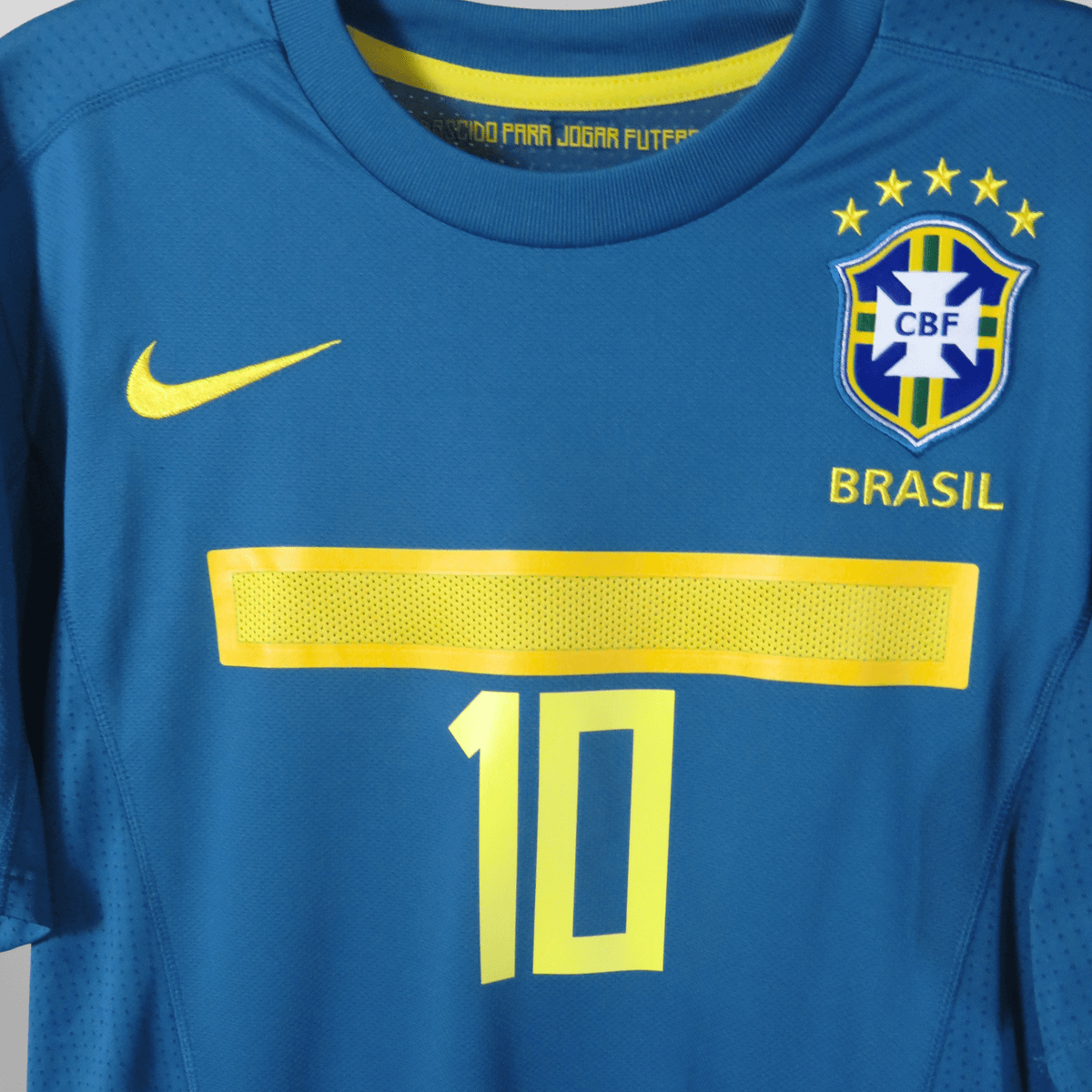 Original Brazil 2011-2012 Away football shirt, size M, Ronaldinho 10 | Nostalgic Football Shirts