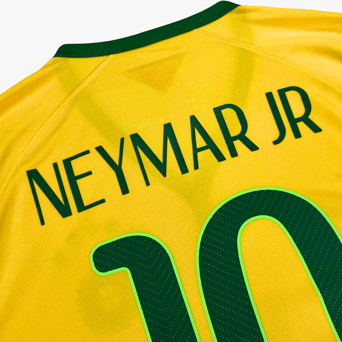 Retro Brazil 2014-2015 Home football jersey by Nike, Neymar Jr 10, size L | Nostalgic Football Shirts