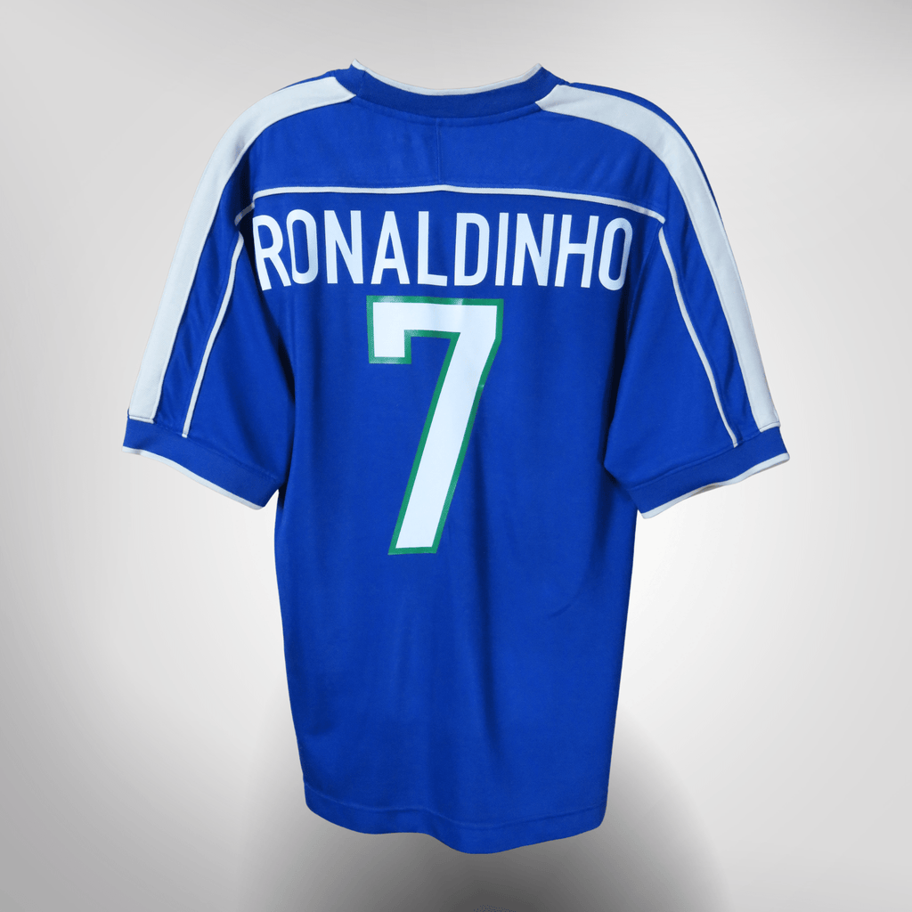 Brazil 1998-00 Away Ronaldinho #7 Shirt M
