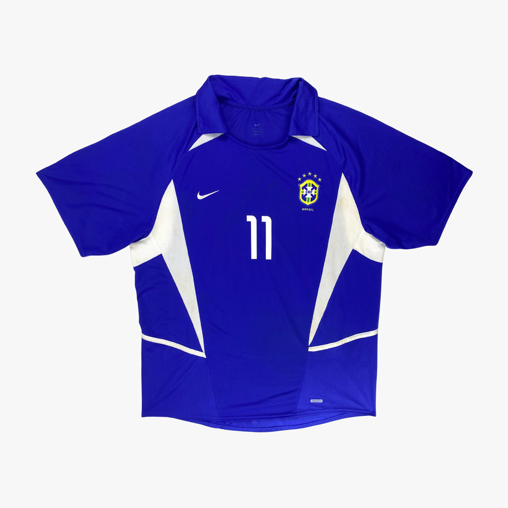 Maillot extérieur Brésil 2002-04 Ronaldinho n°10, taille L