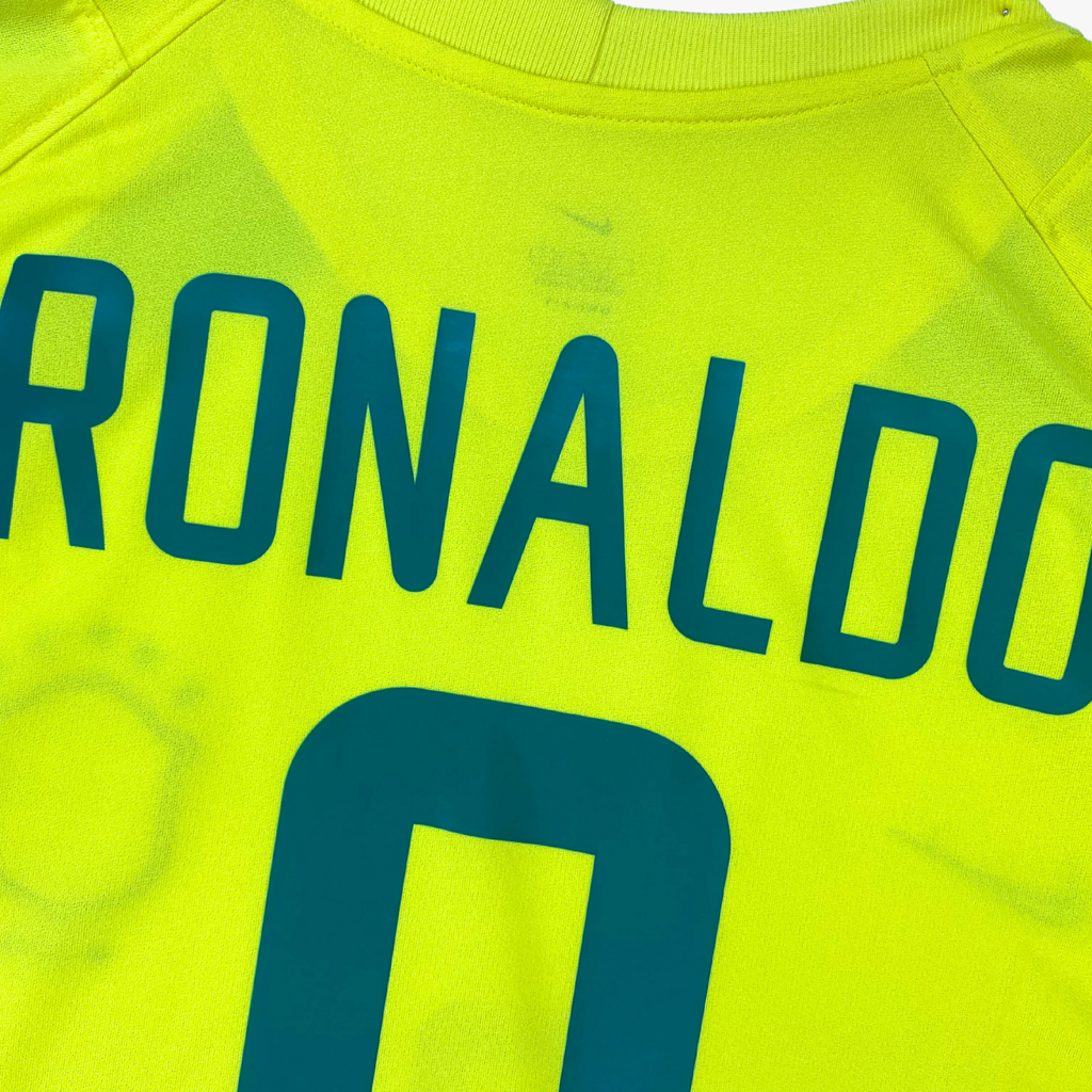 Maillot domicile Brésil 2002-04 Ronaldo n°9, taille L