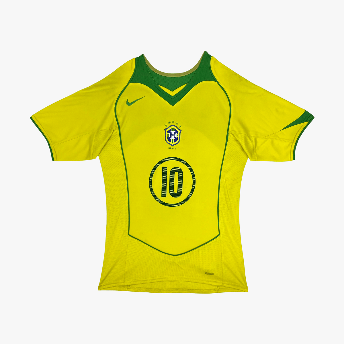 Brazil 2004-06 Home Ronaldinho #10 Shirt M