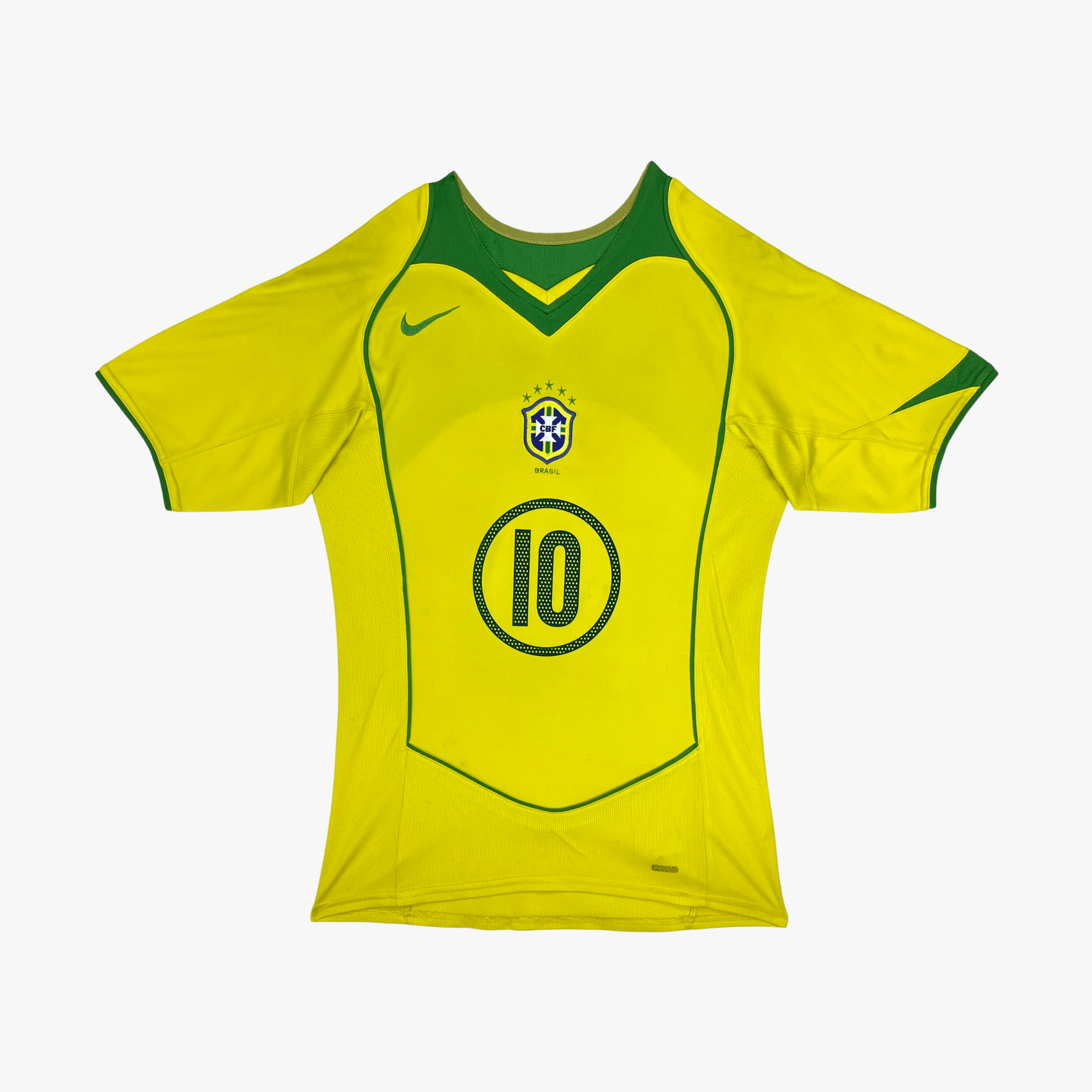 Brazil 2004-06 Home Ronaldinho #10 Shirt M
