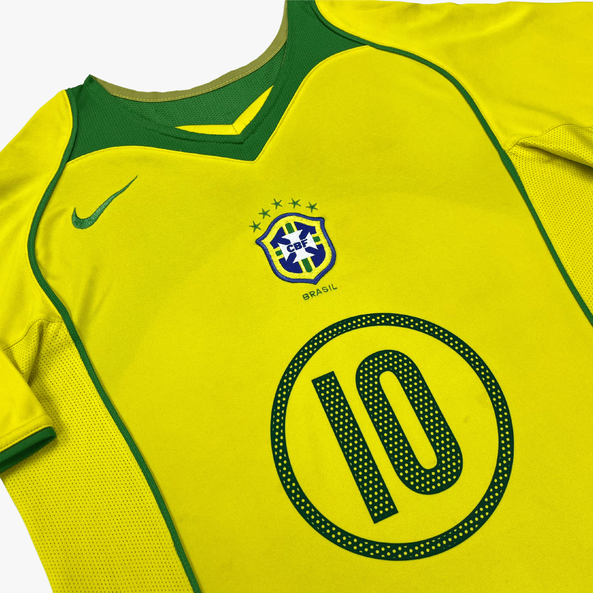 Brazil 2004-06 Home Ronaldinho #10 Shirt M